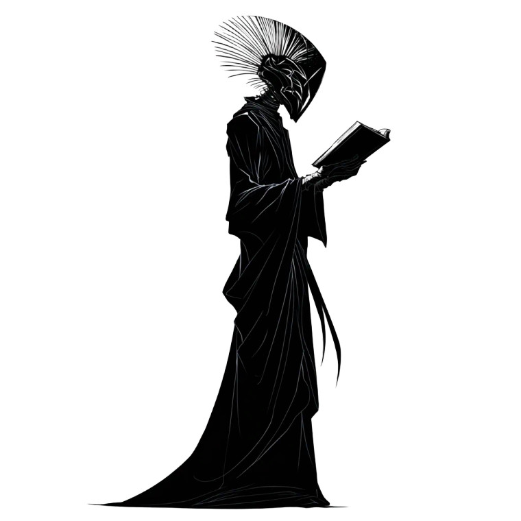 Robed Reader Vinyl Car Decal Sticker – Waterproof & UV-Resistant 