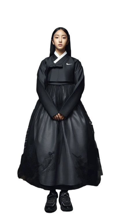 Nike Hanbok Idol Vinyl Car Decal Sticker – Waterproof & UV-Resistant 