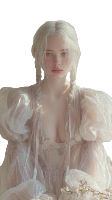 Ethereal Princess Portrait V2 Vinyl Car Decal Sticker – Waterproof & UV-Resistant 