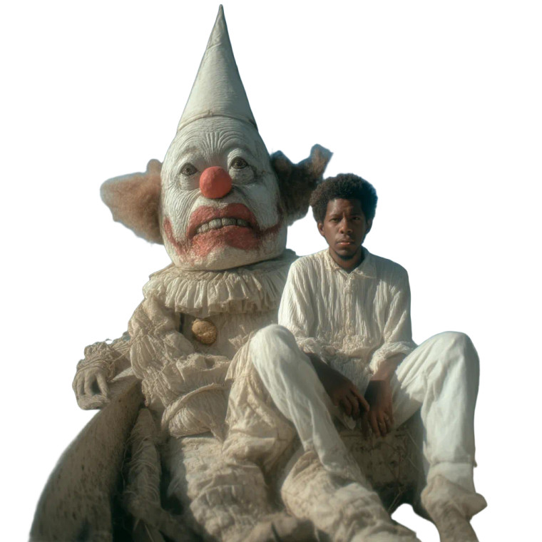 Sad Clown Boat Vinyl Car Decal Sticker – Waterproof & UV-Resistant 