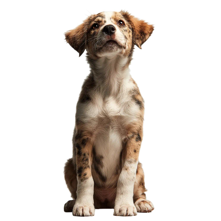 Happy Curious Puppy V2 Vinyl Car Decal Sticker – Waterproof & UV-Resistant 