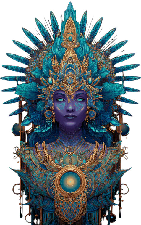 Cosmic Goddess V9 Vinyl Car Decal Sticker – Waterproof & UV-Resistant 