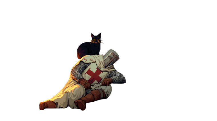Sleeping Templar Knight Vinyl Car Decal Sticker – Waterproof & UV-Resistant 
