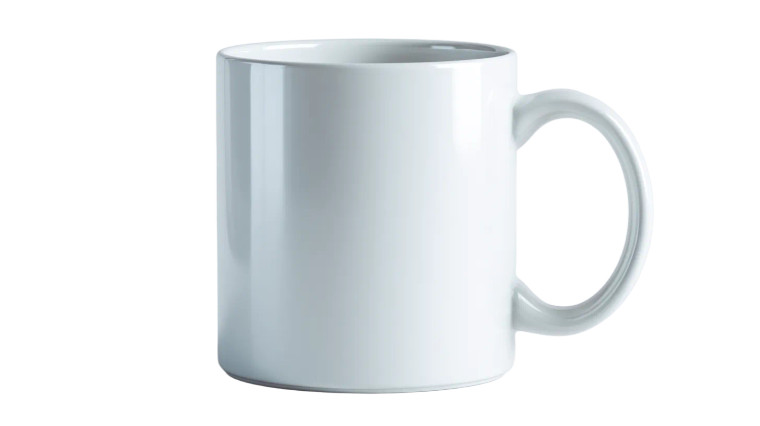 White Ceramic Mug V2 Vinyl Car Decal Sticker – Waterproof & UV-Resistant 