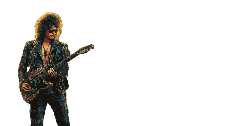 Glam Rock Rebel Vinyl Car Decal Sticker – Waterproof & UV-Resistant 