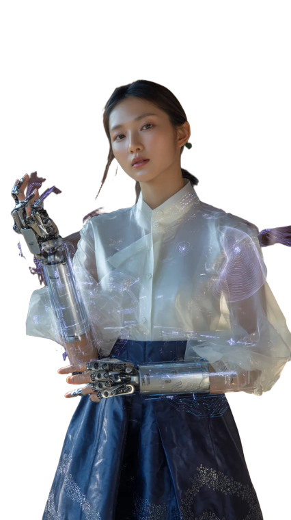 Cyber Hanbok Engineer Vinyl Car Decal Sticker – Waterproof & UV-Resistant 