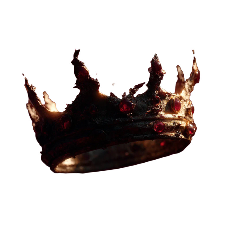 Floating King'S Crown Vinyl Car Decal Sticker – Waterproof & UV-Resistant 