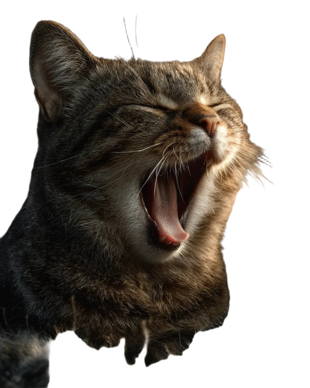 Sleepy Tabby Cat V2 Vinyl Car Decal Sticker – Waterproof & UV-Resistant 