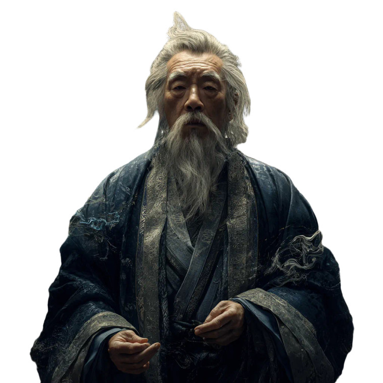 Ancient Taoist Sage V4 Vinyl Car Decal Sticker – Waterproof & UV-Resistant 