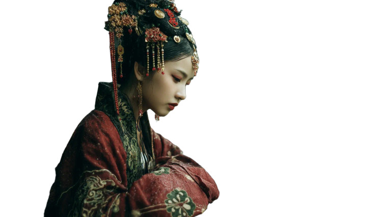 Tang Dynasty Woman V4 Vinyl Car Decal Sticker – Waterproof & UV-Resistant 