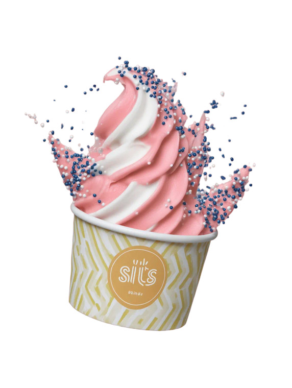 Colorful Ice Cream Cup Vinyl Car Decal Sticker – Waterproof & UV-Resistant 