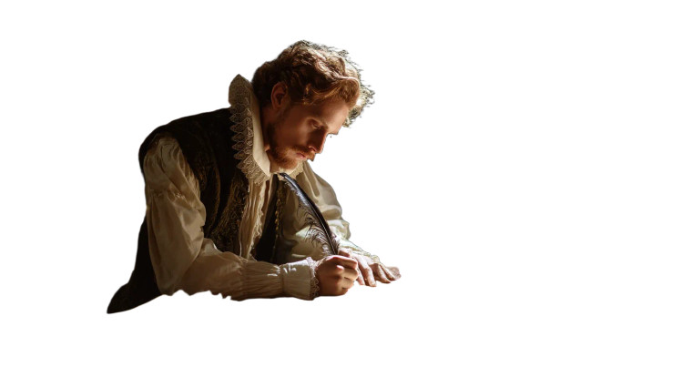 Young Shakespeare Writing Vinyl Car Decal Sticker – Waterproof & UV-Resistant 
