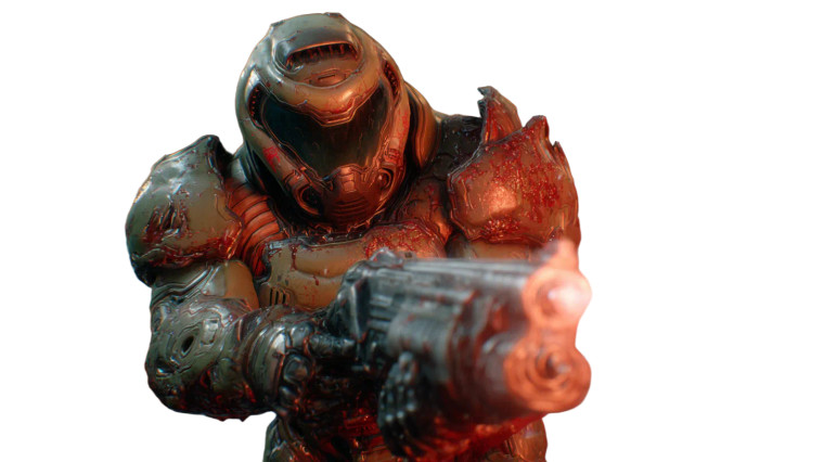 Doom Slayer Combat V2 Vinyl Car Decal Sticker – Waterproof & UV-Resistant 