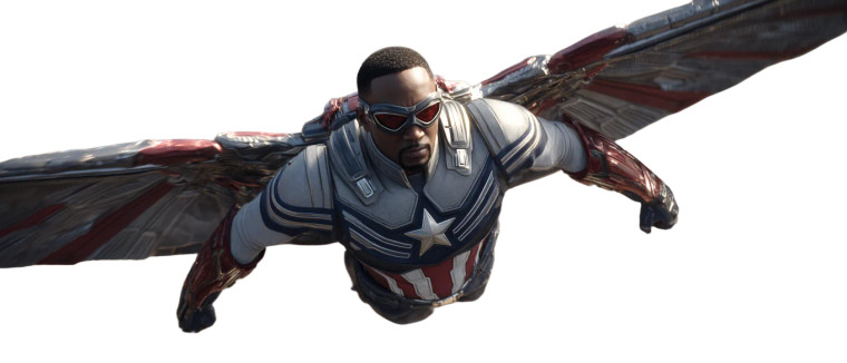 Captain America Descending Vinyl Car Decal Sticker – Waterproof & UV-Resistant 