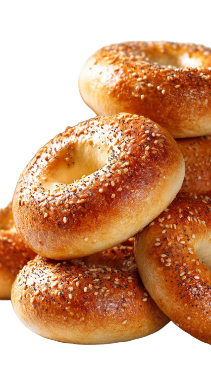 Mouthwatering Bagels Vinyl Car Decal Sticker – Waterproof & UV-Resistant 