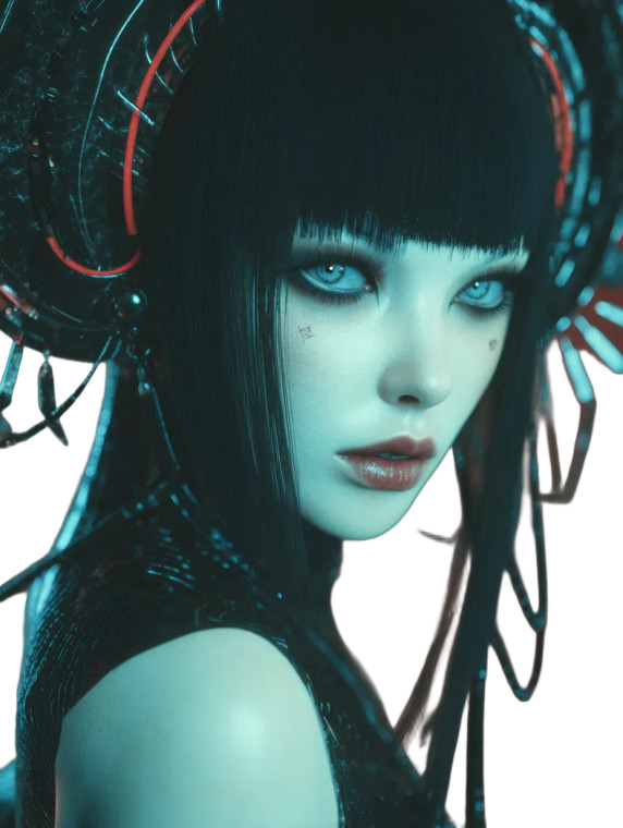 Cyber Venus Vinyl Car Decal Sticker – Waterproof & UV-Resistant 