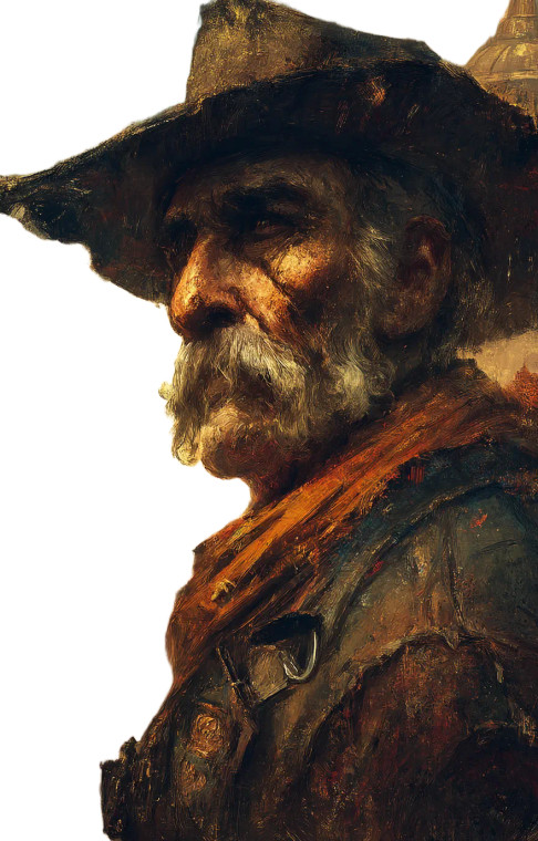 Cowboy Closeup Portrait Vinyl Car Decal Sticker – Waterproof & UV-Resistant 