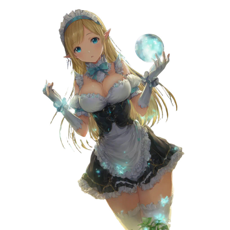 Fantasy Elf Maid Vinyl Car Decal Sticker – Waterproof & UV-Resistant 