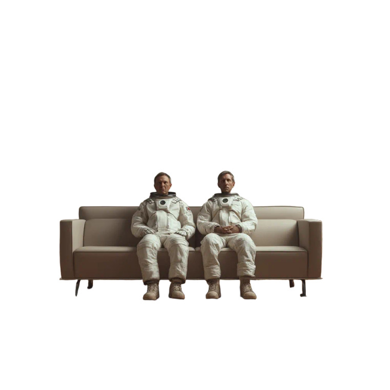 Astronauts On Mars Vinyl Car Decal Sticker – Waterproof & UV-Resistant 