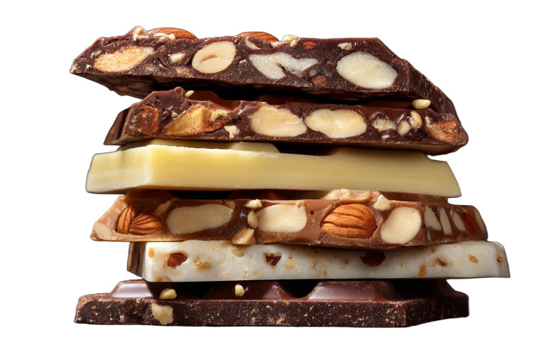 Chocolate Bars Stack Vinyl Car Decal Sticker – Waterproof & UV-Resistant 
