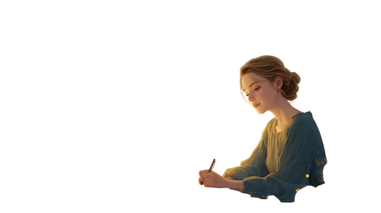 Magical Writing Woman Vinyl Car Decal Sticker – Waterproof & UV-Resistant 