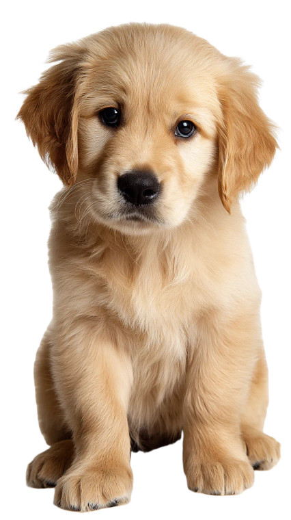 Golden Retriever Puppy V40 Vinyl Car Decal Sticker – Waterproof & UV-Resistant 