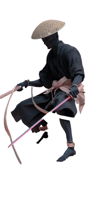 Alien Samurai Duel Vinyl Car Decal Sticker – Waterproof & UV-Resistant 