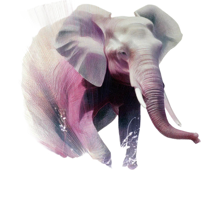 Beautiful Elephant Art Vinyl Car Decal Sticker – Waterproof & UV-Resistant 
