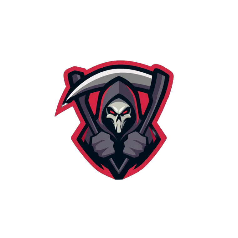 Grim Reaper Mascot Vinyl Car Decal Sticker – Waterproof & UV-Resistant 