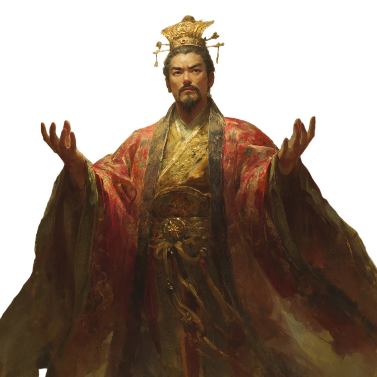 Dignified Chinese Emperor Vinyl Car Decal Sticker – Waterproof & UV-Resistant 