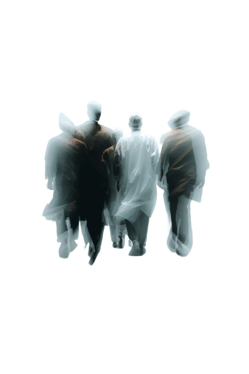 Blurred Motion Figures Vinyl Car Decal Sticker – Waterproof & UV-Resistant 