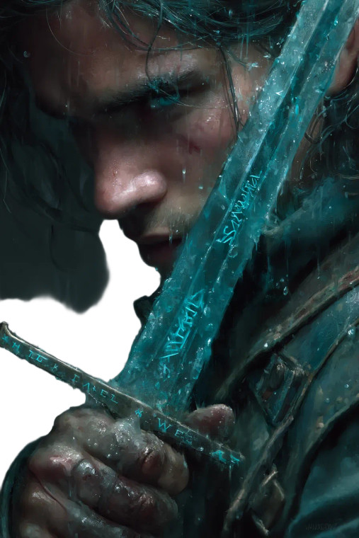 Fantasy Warrior V49 Vinyl Car Decal Sticker – Waterproof & UV-Resistant 