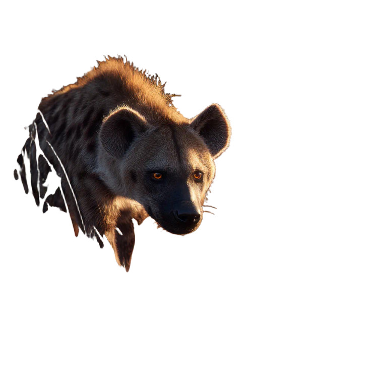 Spotted Hyena Approach Vinyl Car Decal Sticker – Waterproof & UV-Resistant 