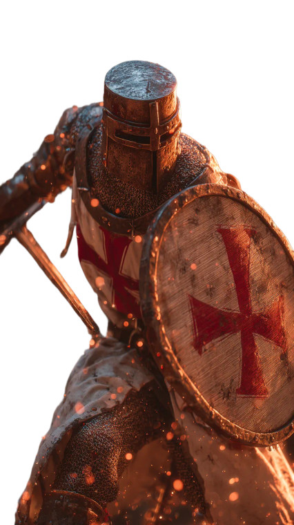 Templar Warrior V5 Vinyl Car Decal Sticker – Waterproof & UV-Resistant 