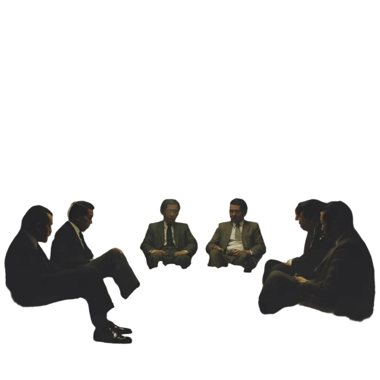 Japanese Business Meeting Vinyl Car Decal Sticker – Waterproof & UV-Resistant 