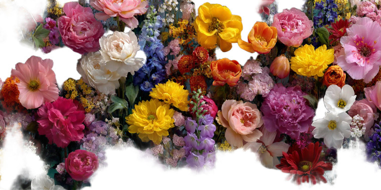 Colorful Flowers V2 Vinyl Car Decal Sticker – Waterproof & UV-Resistant 