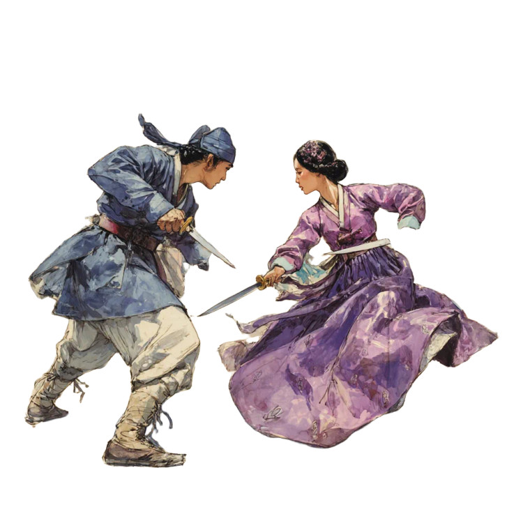 Historic Korean Duel Vinyl Car Decal Sticker – Waterproof & UV-Resistant 