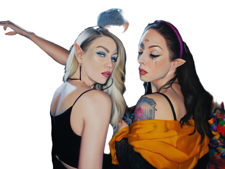 Goblin Rave Ladies Vinyl Car Decal Sticker – Waterproof & UV-Resistant 