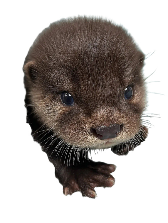 Dwarf Otter Pup V2 Vinyl Car Decal Sticker – Waterproof & UV-Resistant 
