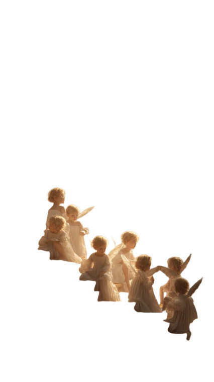 Angelic Children Gathering Vinyl Car Decal Sticker – Waterproof & UV-Resistant 