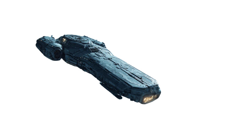 Spaceship In Space Vinyl Car Decal Sticker – Waterproof & UV-Resistant 