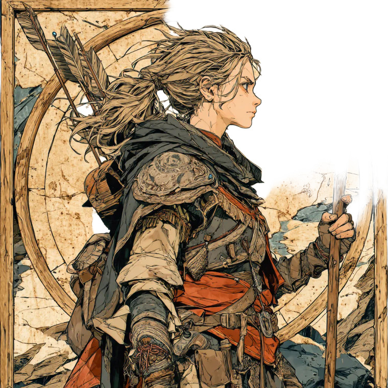 Armored Warrior Woman V8 Vinyl Car Decal Sticker – Waterproof & UV-Resistant 