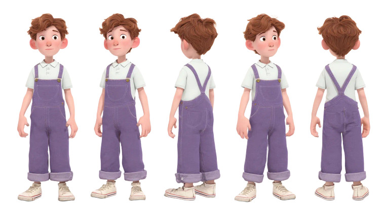 Cartoon Boy Character V7 Vinyl Car Decal Sticker – Waterproof & UV-Resistant 