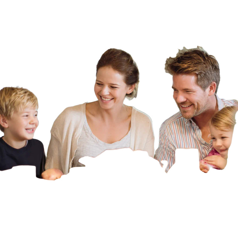 Happy Family Dinner V5 Vinyl Car Decal Sticker – Waterproof & UV-Resistant 