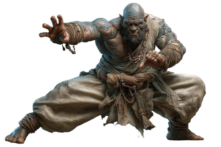 Goliath Monk Fight Vinyl Car Decal Sticker – Waterproof & UV-Resistant 
