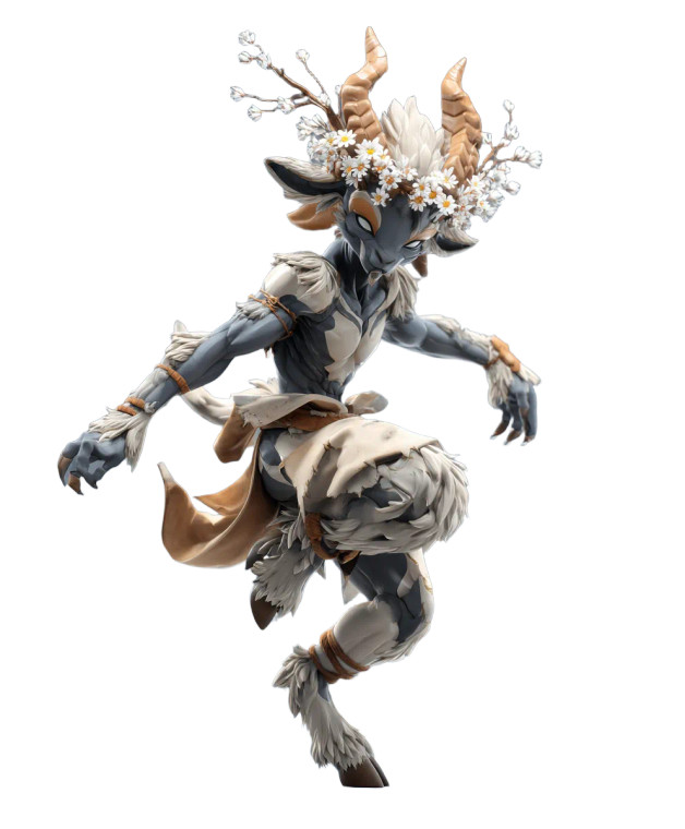 Twirling Faun Vinyl Car Decal Sticker – Waterproof & UV-Resistant 