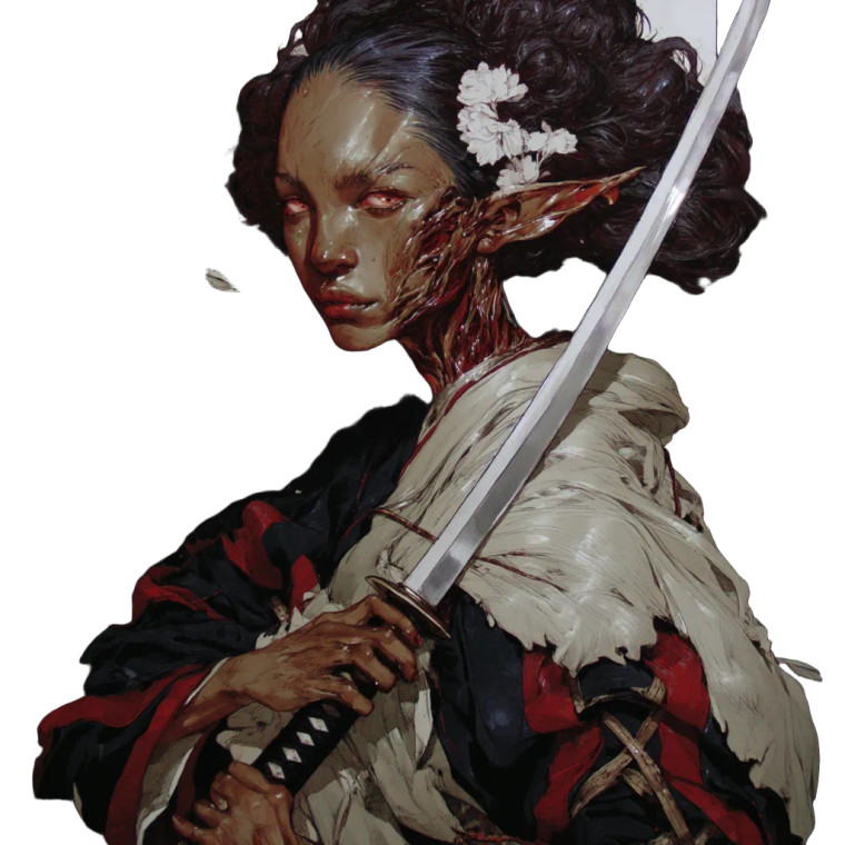 Elven Warrior V18 Vinyl Car Decal Sticker – Waterproof & UV-Resistant 