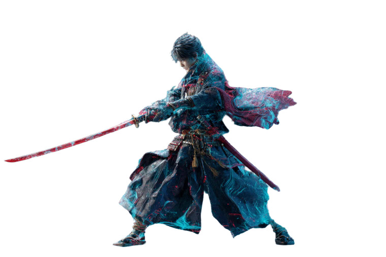 Dual-Wield Samurai Vinyl Car Decal Sticker – Waterproof & UV-Resistant 
