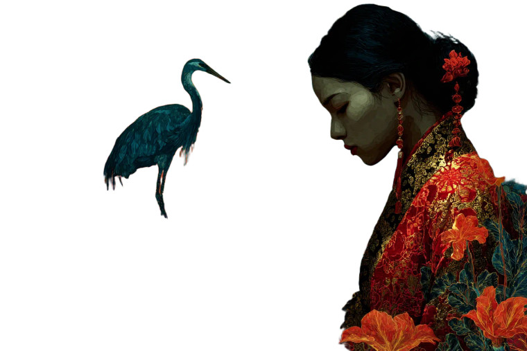 Geisha Portrait V4 Vinyl Car Decal Sticker – Waterproof & UV-Resistant 