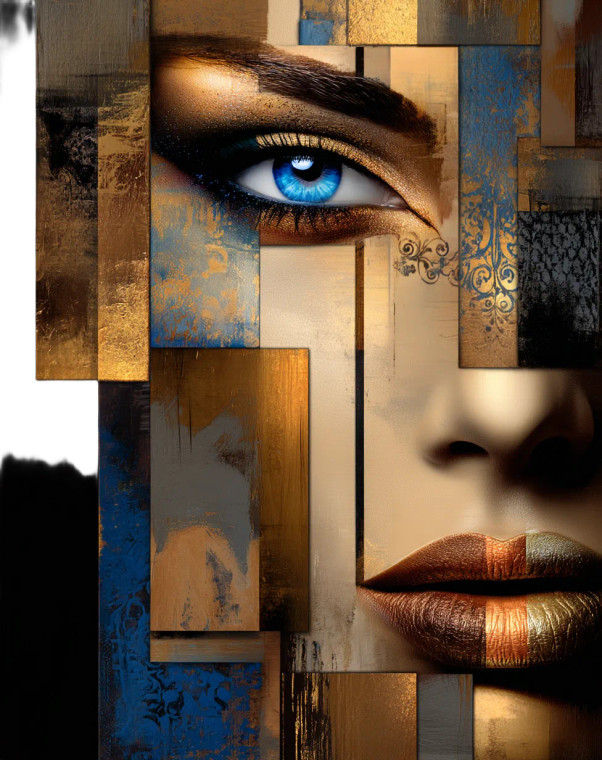 Abstract Woman'S Face V2 Vinyl Car Decal Sticker – Waterproof & UV-Resistant 